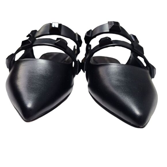 Marc Fisher Sharla Studded Strappy Mule Black B22B - Picture 7 of 9